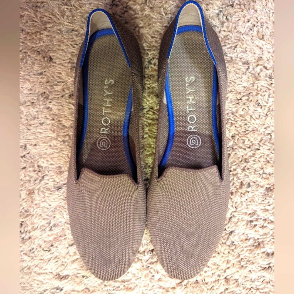 Rothys Mocha Loafer 10 EUC